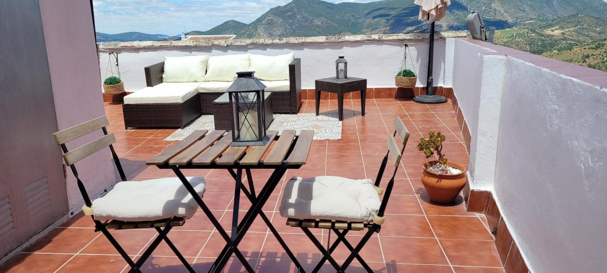 Apartamentos Mirador En La Plaza De Zahara Zahara De La Sierra Kültér fotó